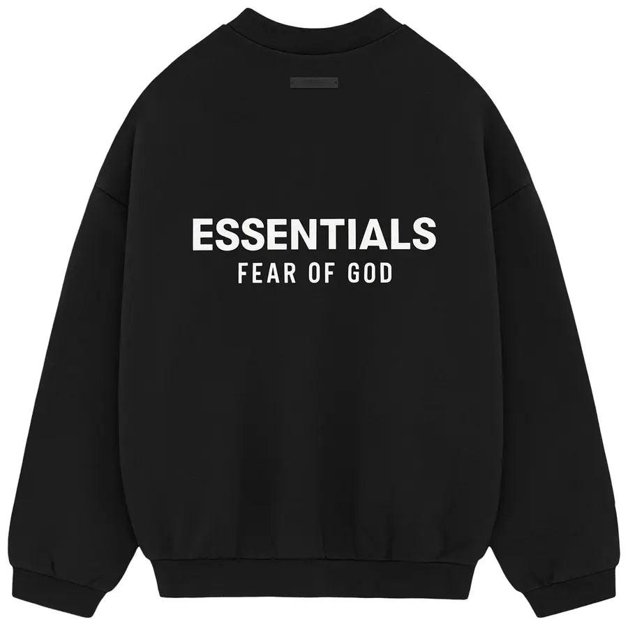 FEAR OF GOD ESSENTIALS FLEECE CREWNECK BLACK 192HO246260F