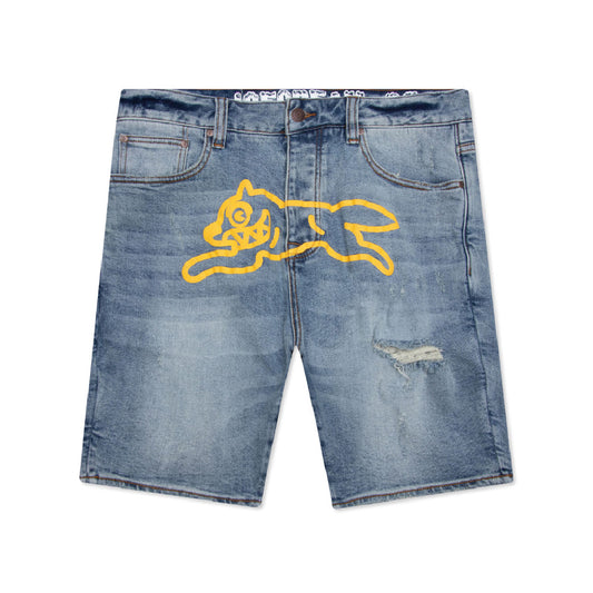 Yellow Jean Short Lt Blue