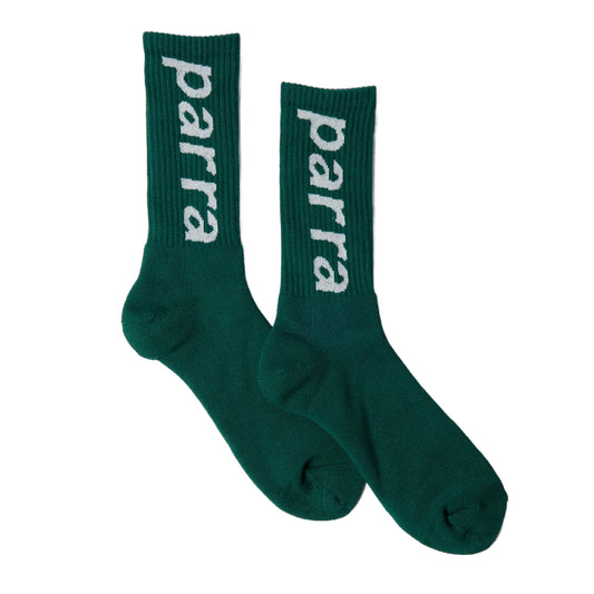 Lower case crew socks Pine green 53150