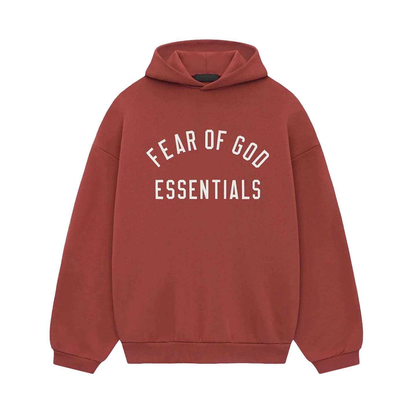 FEAR OF GOD ESSENTIALS FLEECE HOODIE CRIMSON 192HO246256F