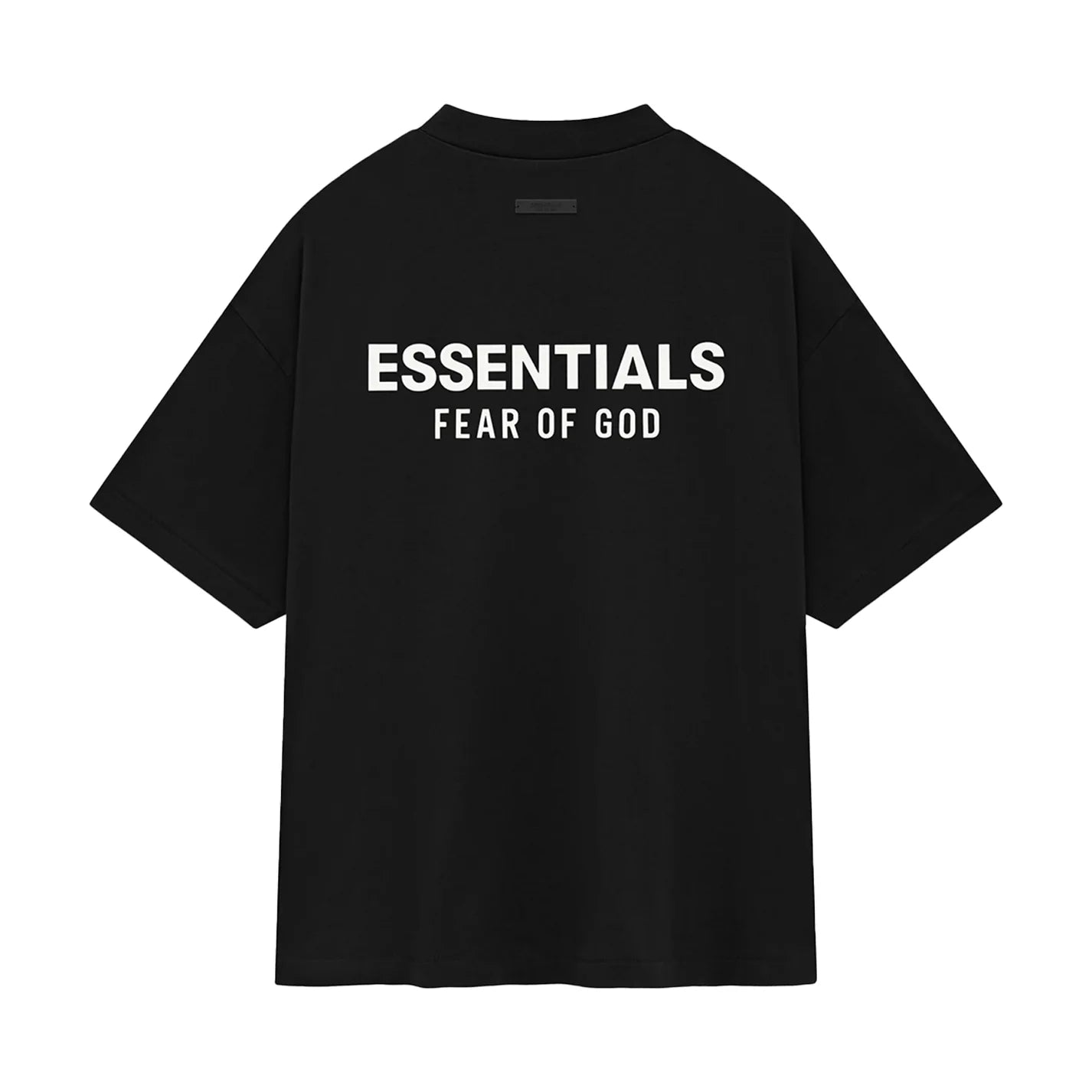 FEAR OF GOD ESSENTIALS JERSEY CREWNECK T-SHIRT BLACK 125H0244360F