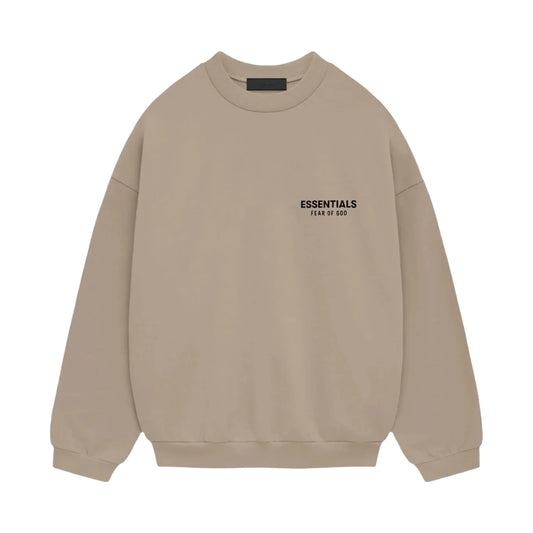 FEAR OF GOD ESSENTIALS FLEECE CREWNECK DESERT SAND 192HO246267F