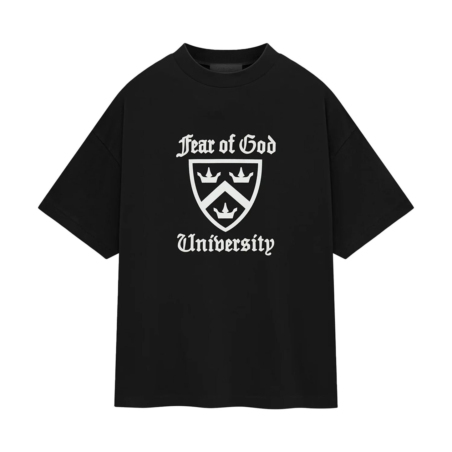 FEAR OF GOD ESSENTIALS HEAVY CREWNECK TEE BLACK 125HO242000F