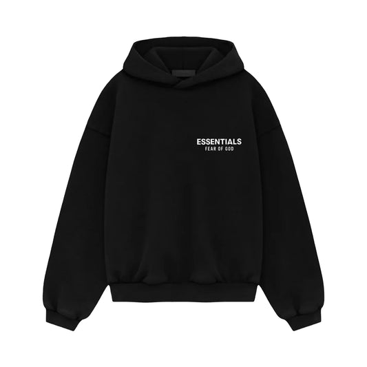 FEAR OF GOD ESSENTIALS KID'S FLEECE HOODIE BLACK 785HO242040K