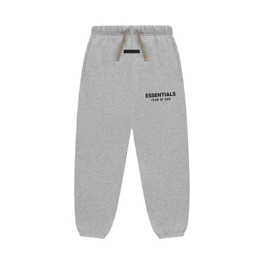FEAR OF GOD ESSENTIALS KID'S FLEECE ESSENTIAL SWEATPANT LIGHT HTHR GRAY 785HO243618K