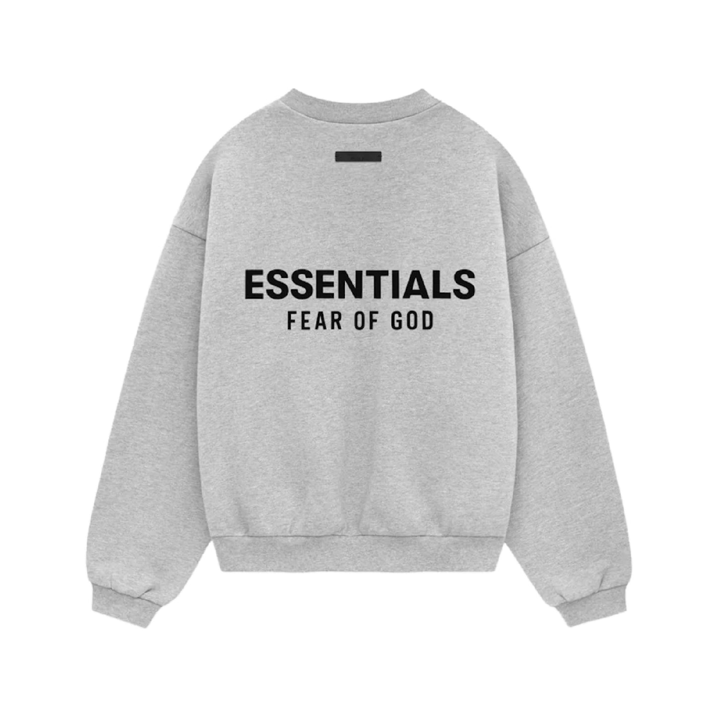 FEAR OF GOD ESSENTIALS KID'S FLEECE CREWNECK LIGHT HTHR GRAY 785HO242068K