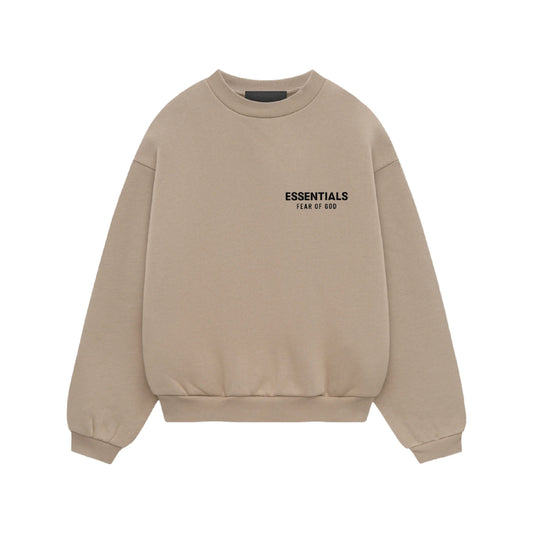FEAR OF GOD ESSENTIALS KID'S FLEECE CREWNECK DESERT SAND 785HO242067K