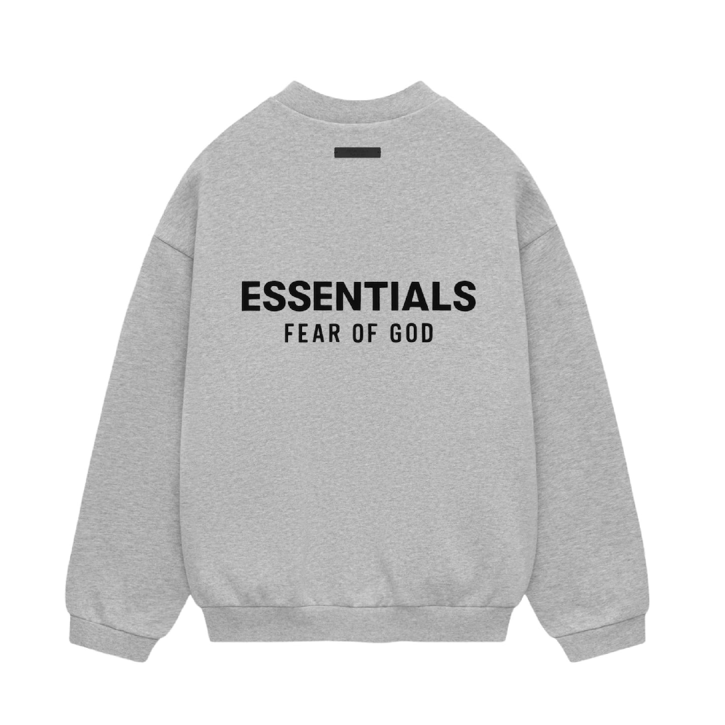 FEAR OF GOD ESSENTIALS FLEECE CREWNECK LIGHT HTHR GRAY 192H0246268F