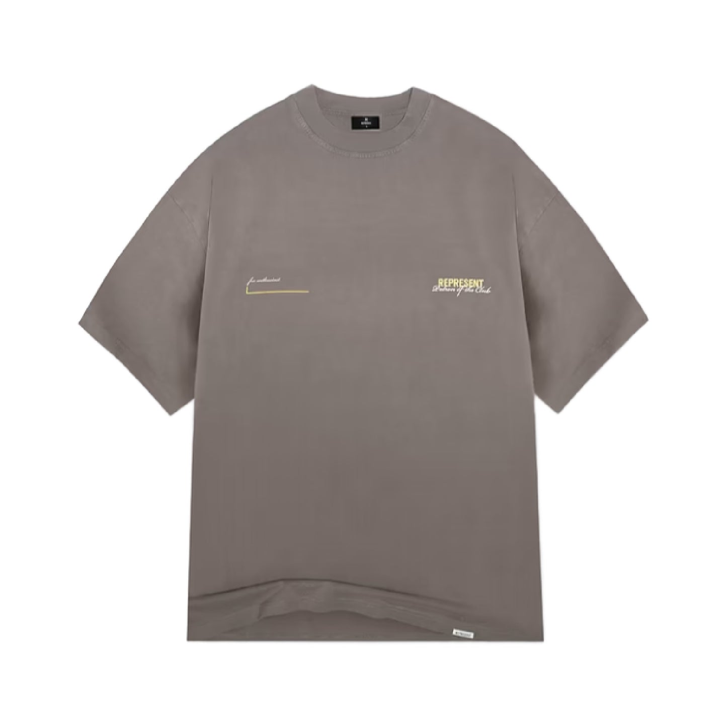 REPRESENT PATRON OF THE CLUB T-SHIRT WASHED GREY
