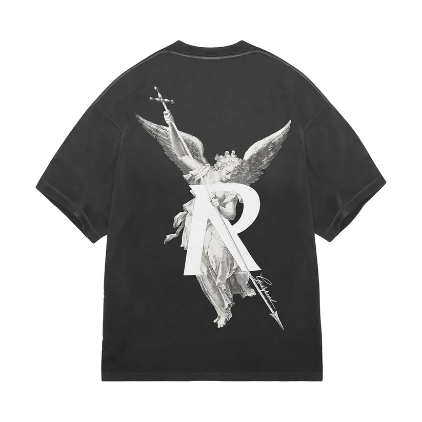 REPRESENT ARCHANGEL T-SHIRT STAINED BLACK