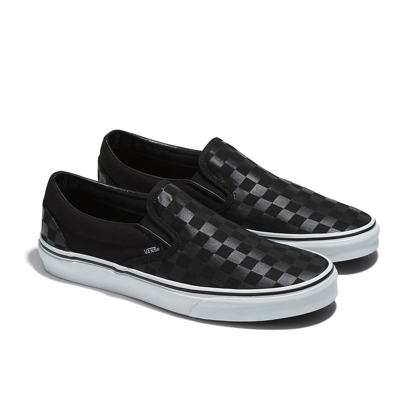VANS CLASSIC SLIP-ON CHECKERBOARD BLACK/BLACK