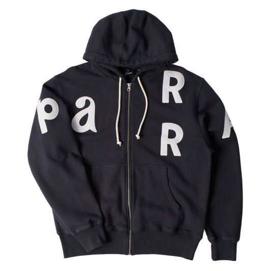 Word salad zip hooded sweatshirt