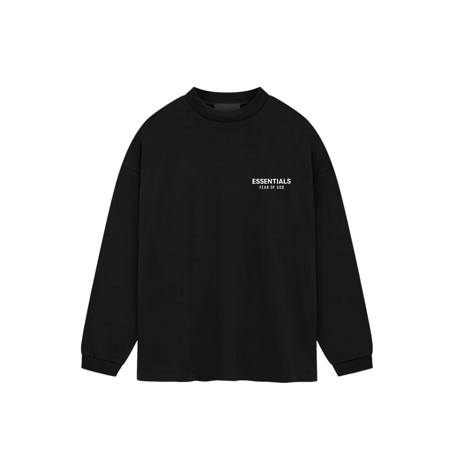 FEAR OF GOD ESSENTIALS JERSEY LONG SLEEVE BLACK 125HO244370F