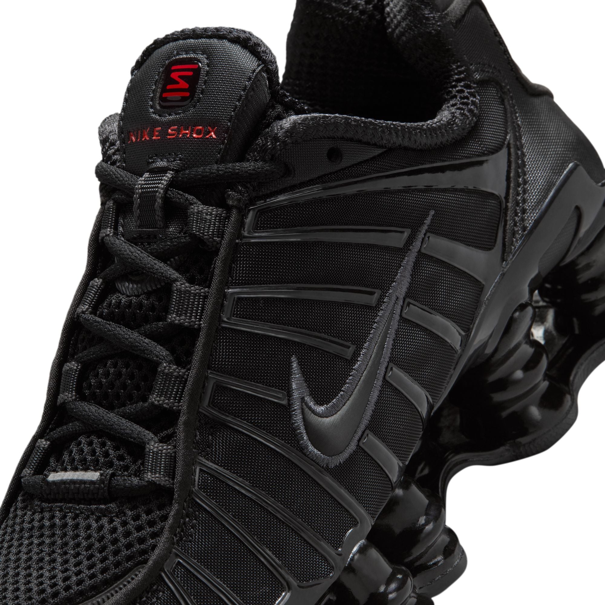 【美品】NIKE ナイキ SHOX TL BLACK 28 NIKE W SHOX TL BLACK/BLACK-MTLC HEMATITE-MAX ORANGE（ナイキ