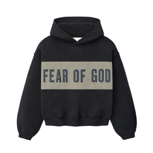 Kids Cropped Relaxed Panelled Hoodie RW00328-0120