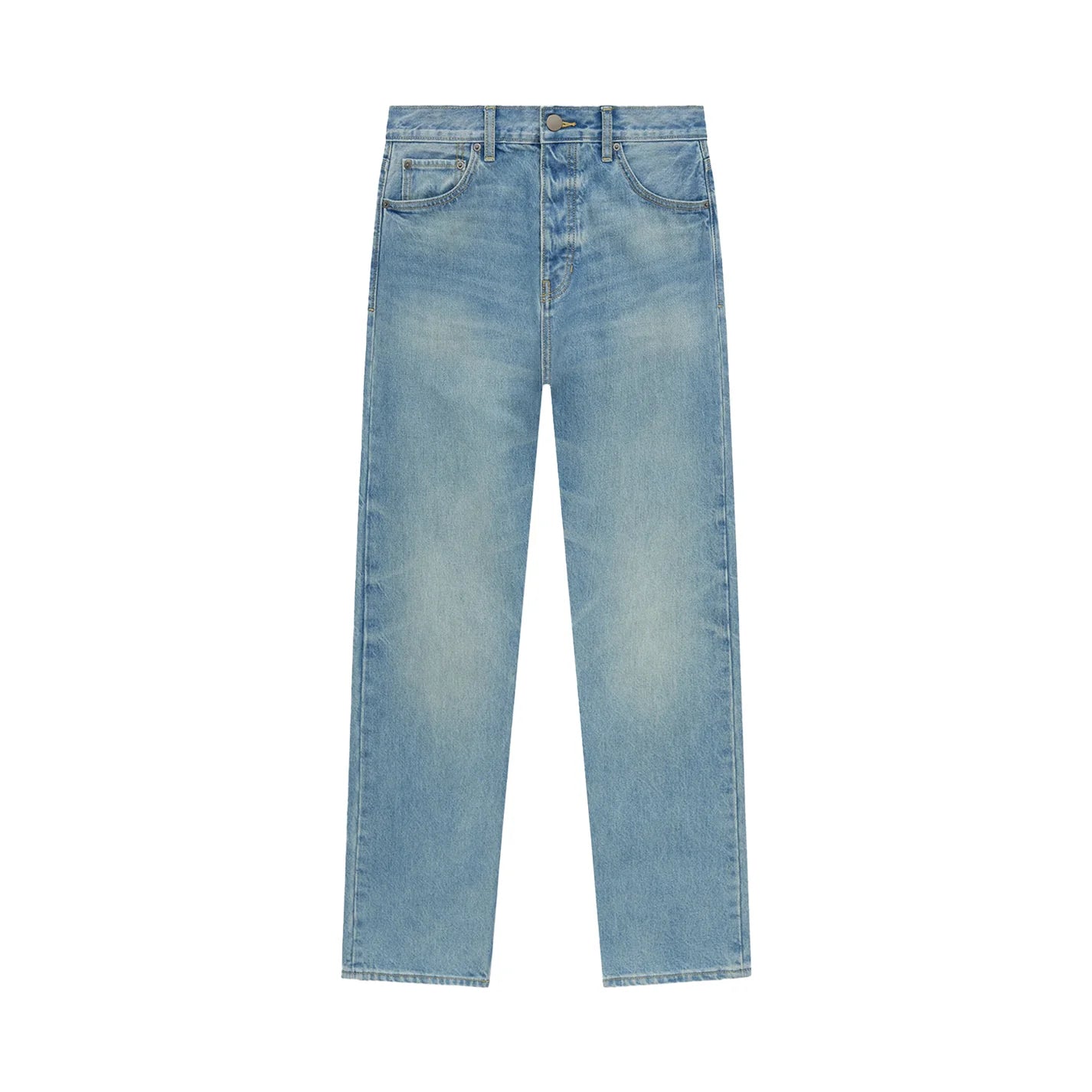 FEAR OF GOD ESSENTIALS DENIM 5-POCKET JEAN VINTAGE BLUE 130HO244110F