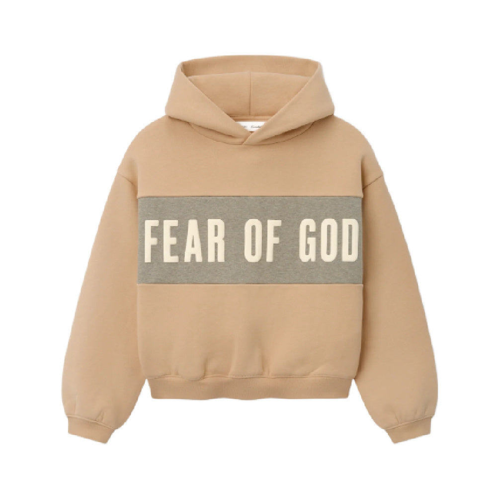 Kids Cropped Relaxed Panelled Hoodie RW00328-0056