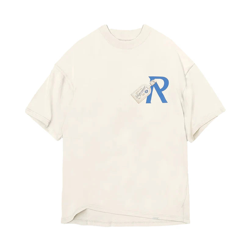 REPRESENT LUGGAGE TAG T-SHIRT ANTIQUE WHITE