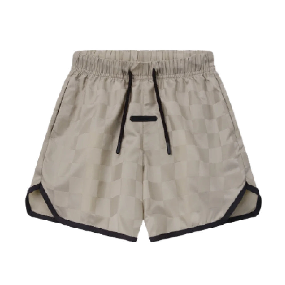 Kids Nylon Checkered Gym Short-RW00331-0055