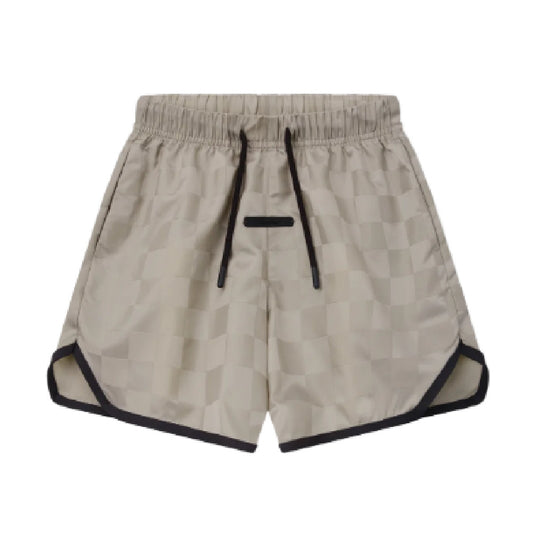 Kids Nylon Checkered Gym Short-RW00331-0055