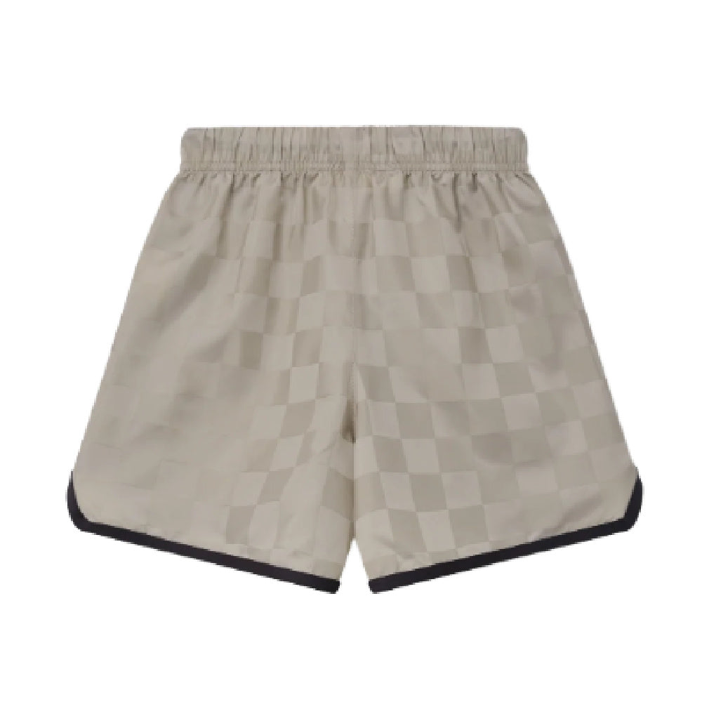 Kids Nylon Checkered Gym Short-RW00331-0055